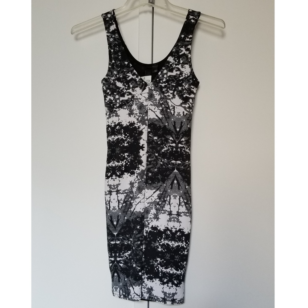 H&M Pattern Body Con Tank Dress size 2 NWT